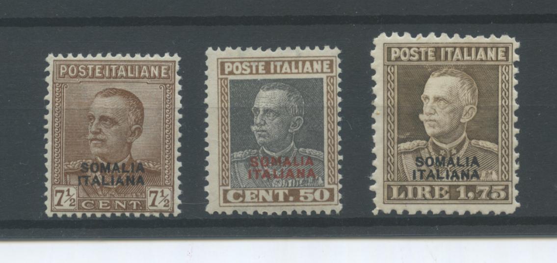 Scansione lotto: COLONIE SOMALIA 1928 SOVR. 3V. *