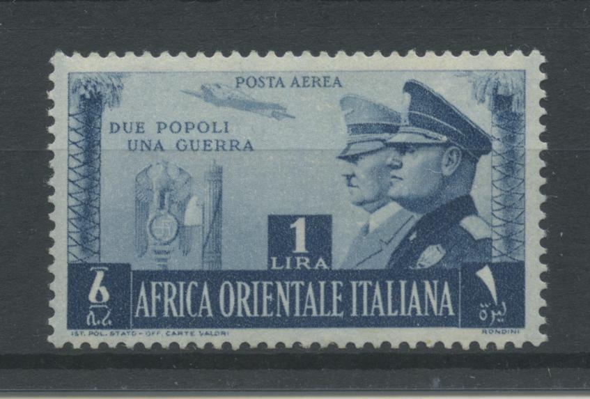 Scansione lotto: COLONIE A.O.I. 1941 FRATELLANZA N.20 * CENTRATO