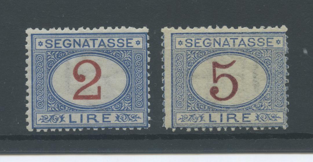 Scansione lotto: REGNO 1903 TASSE L.2 E L.5 **