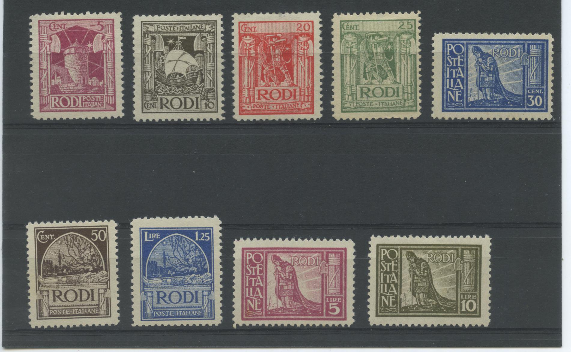 Scansione lotto: COLONIE EGEO 1929 PITTORICA 9V. 5 *