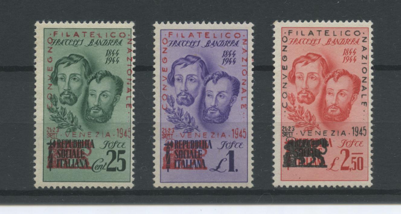 Scansione lotto: ITALIA EMISSIONI LOC 1945 VENEZIA 3V. **