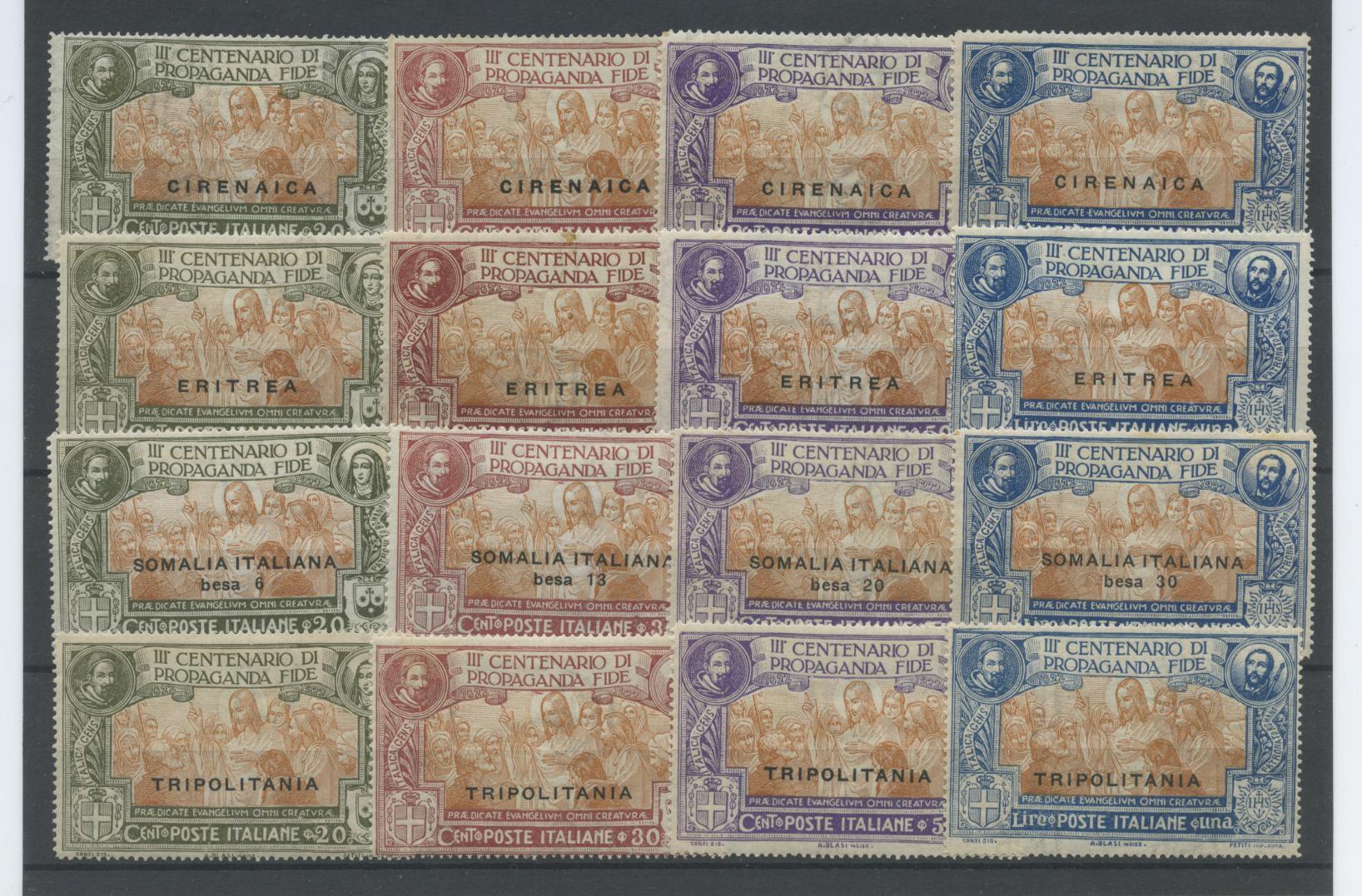 Scansione lotto: COLONIE GIRI 1923 PROPAGANDA 16V. 2 *