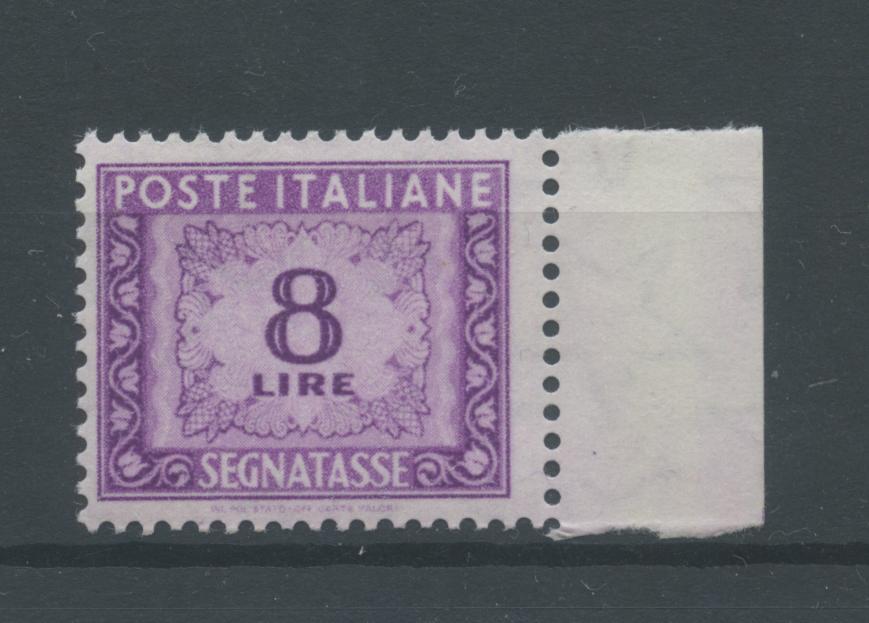 Scansione lotto: REPUBBLICA 1955 TASSE STELLE L.8 2 ** CENTRATO