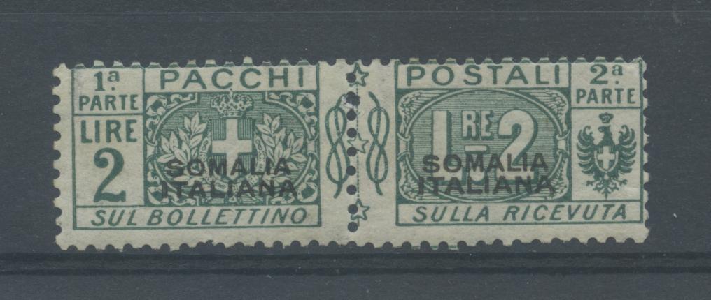 Scansione lotto: COLONIE SOMALIA 1917/9 PACCHI L.2 N.7 *