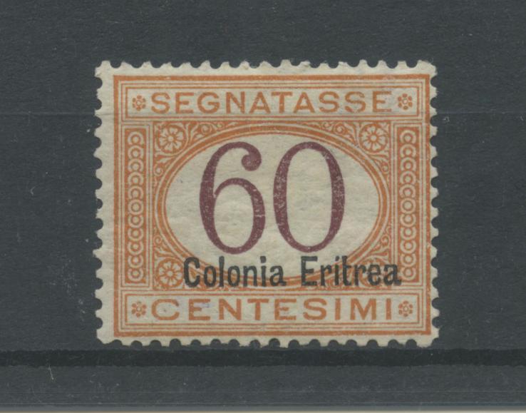 Scansione lotto: COLONIE ERITREA 1926 TASSE 60C. *