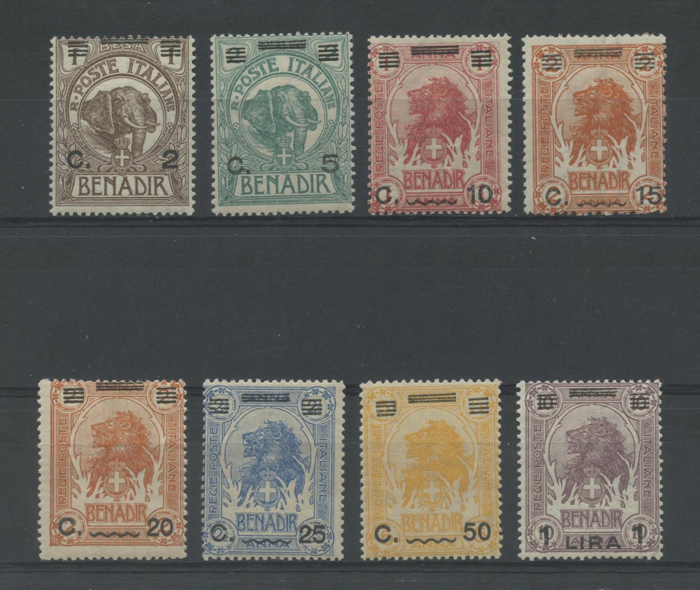 Scansione lotto: COLONIE SOMALIA 1926 LEONI 8V. **