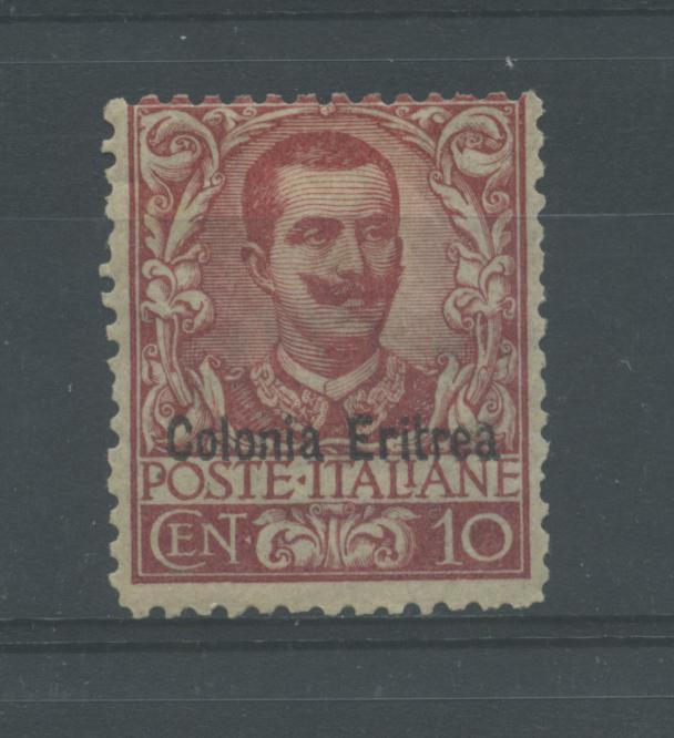 Scansione lotto: COLONIE ERITREA 1903 FLOREALE C.10 *