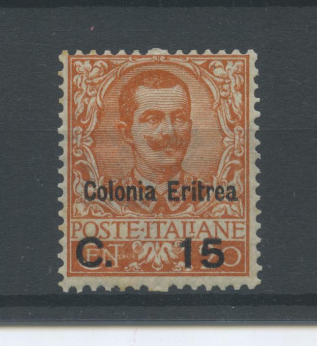 Scansione lotto: COLONIE ERITREA 1905 15C. SU 20C. ** CENTRATO