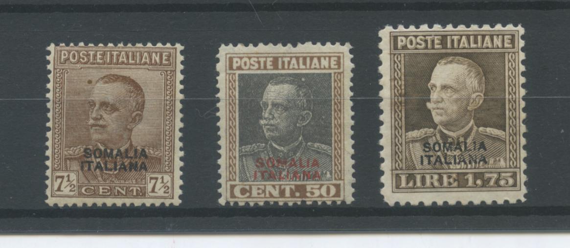 Scansione lotto: COLONIE SOMALIA 1928 SOVR. 3V. 4 **