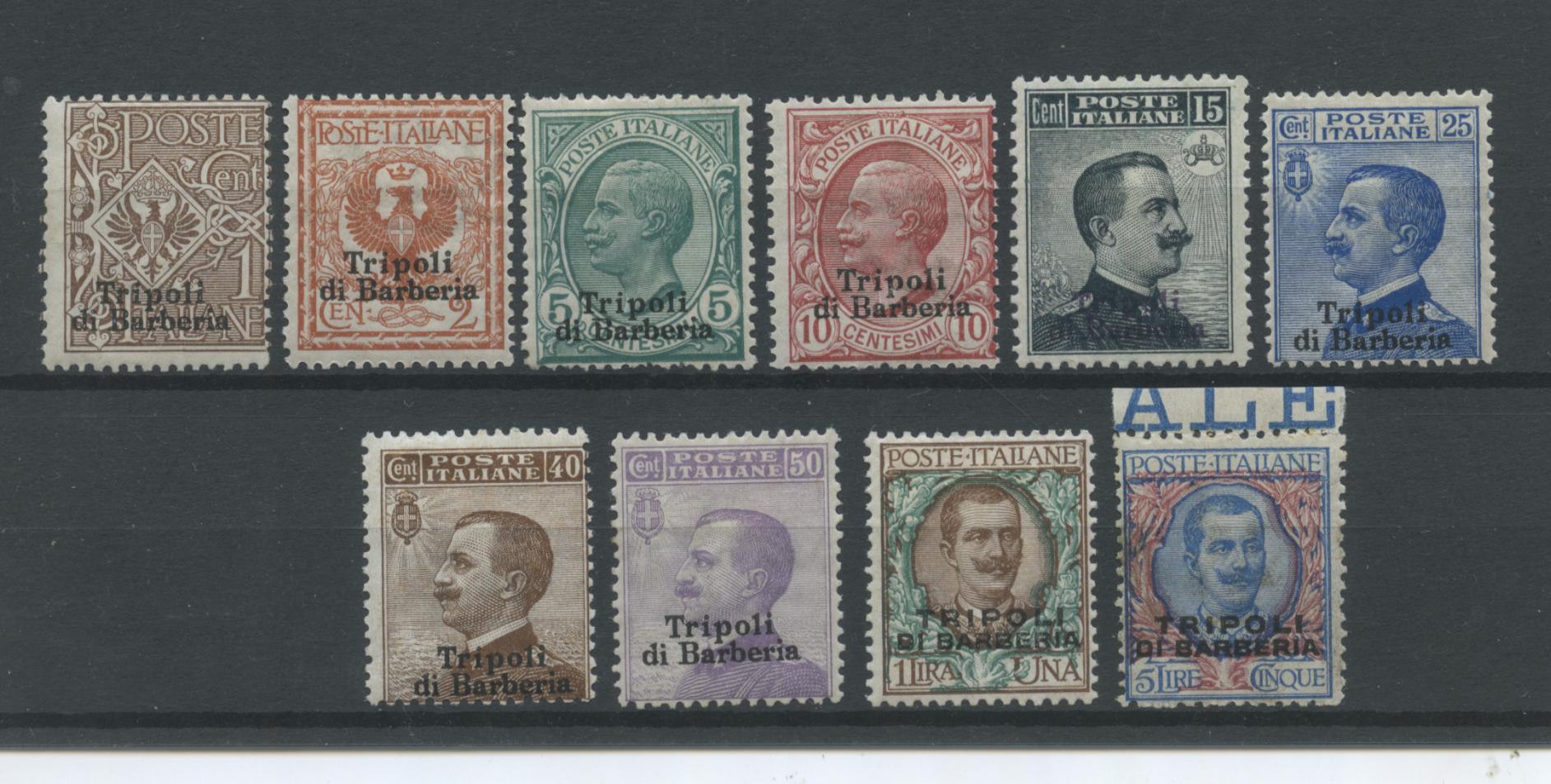Scansione lotto: OCCUPAZIONI TRIPOLI DI BARBERIA 1909 SOVR. 10V. 4 *