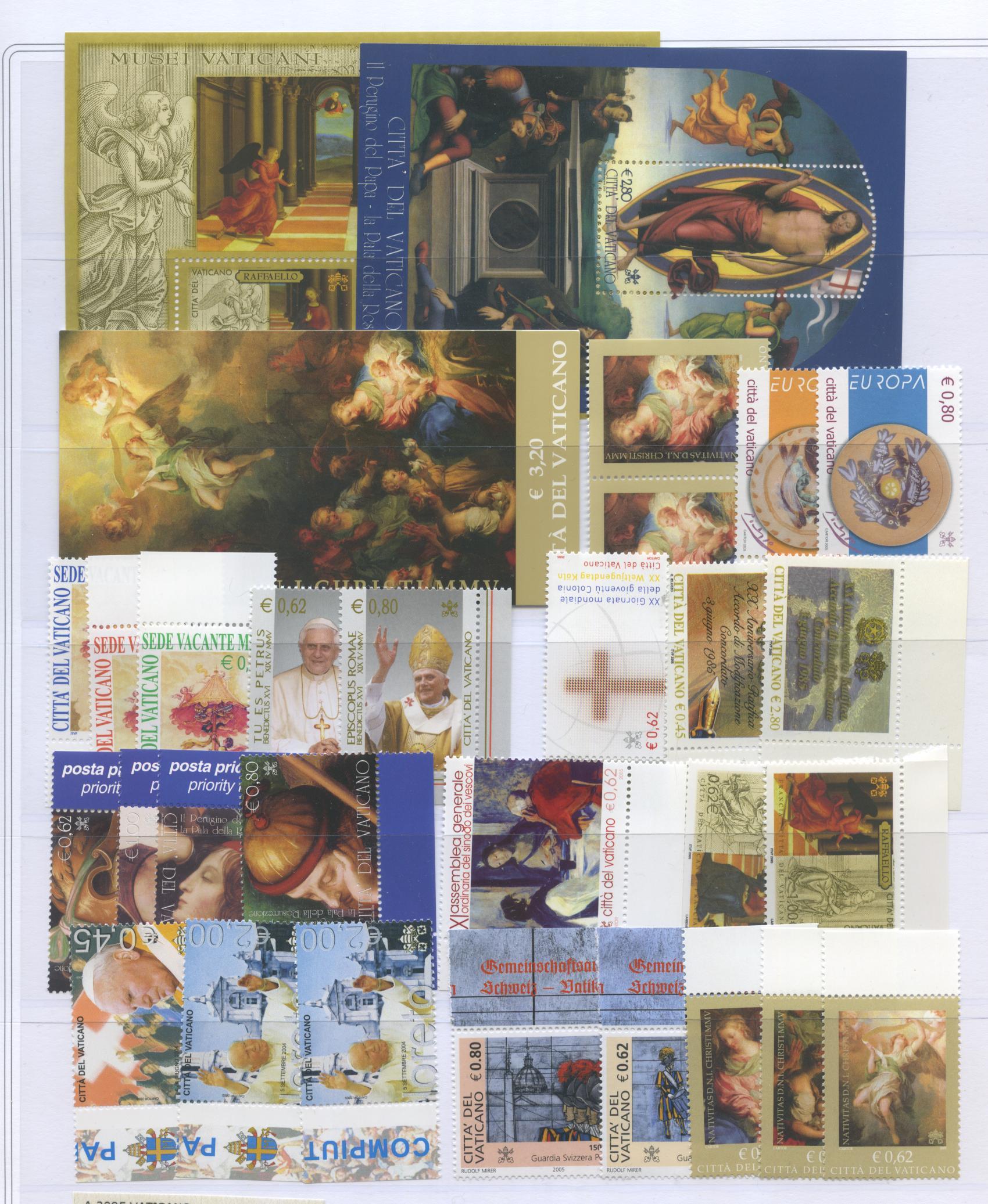 Scansione lotto: VATICANO 2005 ANNATA CPL. 27V.+2BF+1LB **