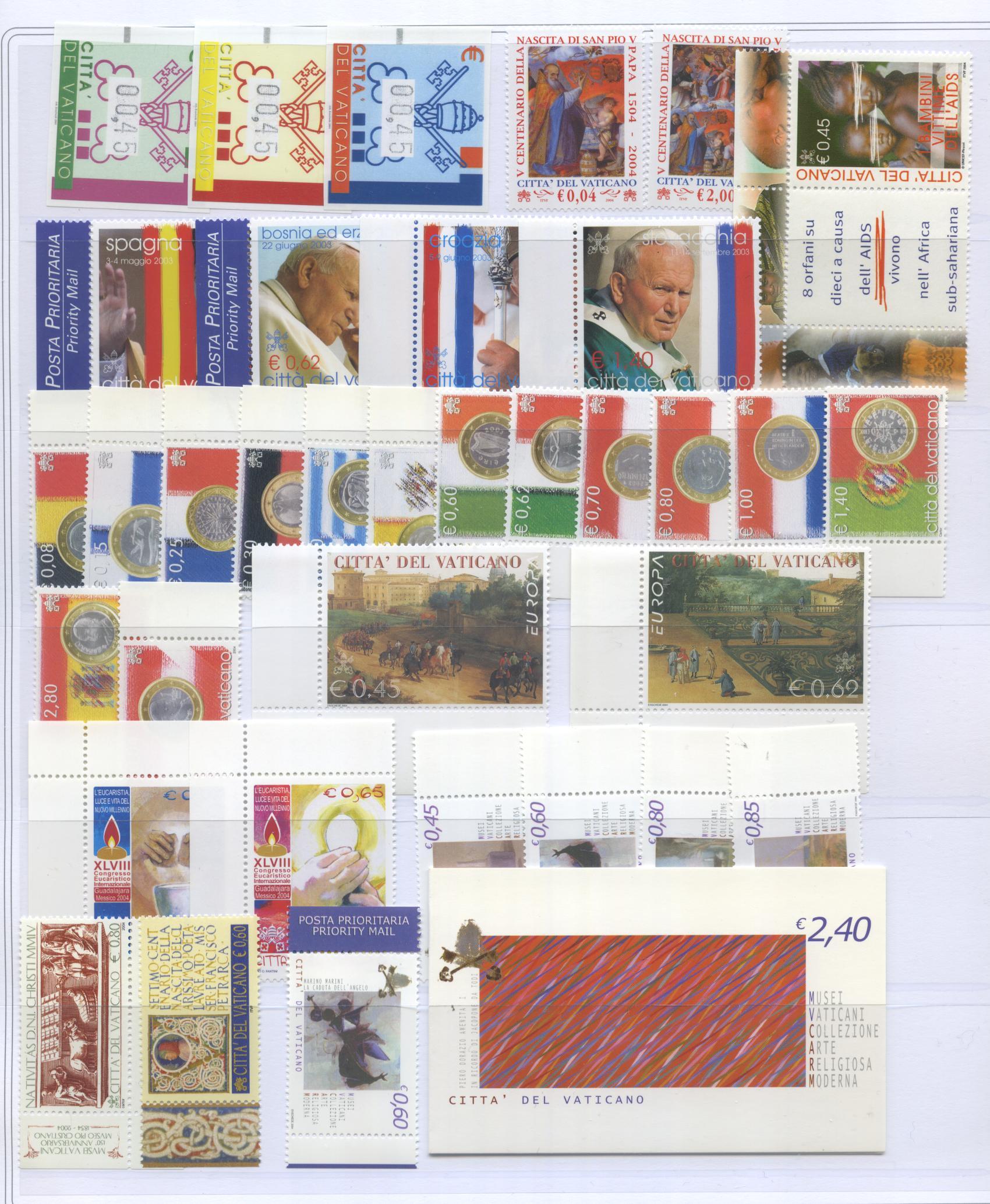 Scansione lotto: VATICANO 2004 ANNATA CPL.36V.3BF+1LB **