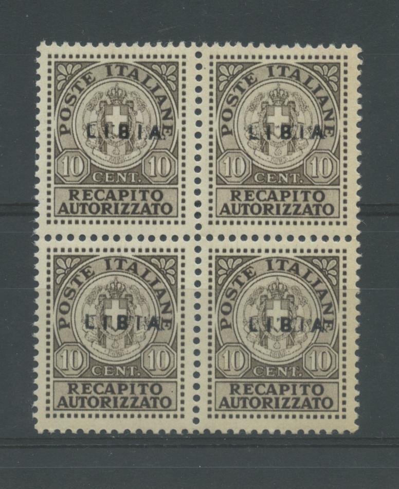 Scansione lotto: COLONIE LIBIA 1941 R.A. N.1 QUARTINA  **