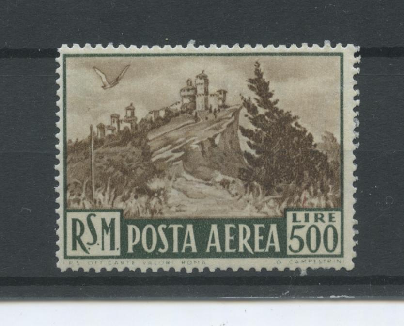 Scansione lotto: SAN MARINO 1951 POSTA AEREA L.500 **