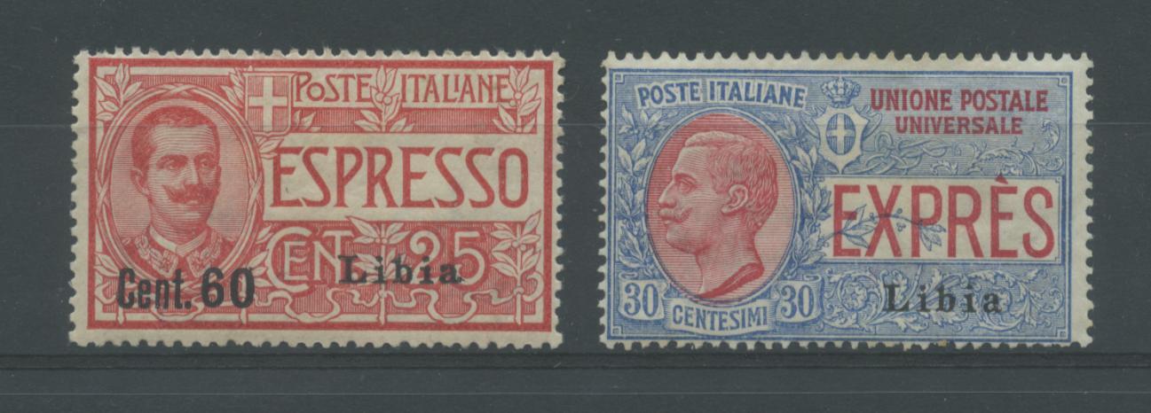 Scansione lotto: COLONIE LIBIA 1922 ESPRESSI N.5/6 *