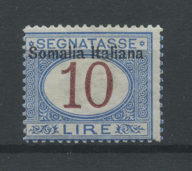 Scansione lotto: COLONIE SOMALIA 1909 TASSE L.10 N.22 **