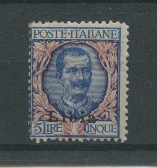 Scansione lotto: COLONIE LIBIA 1912/5 SOVR. L.5 *