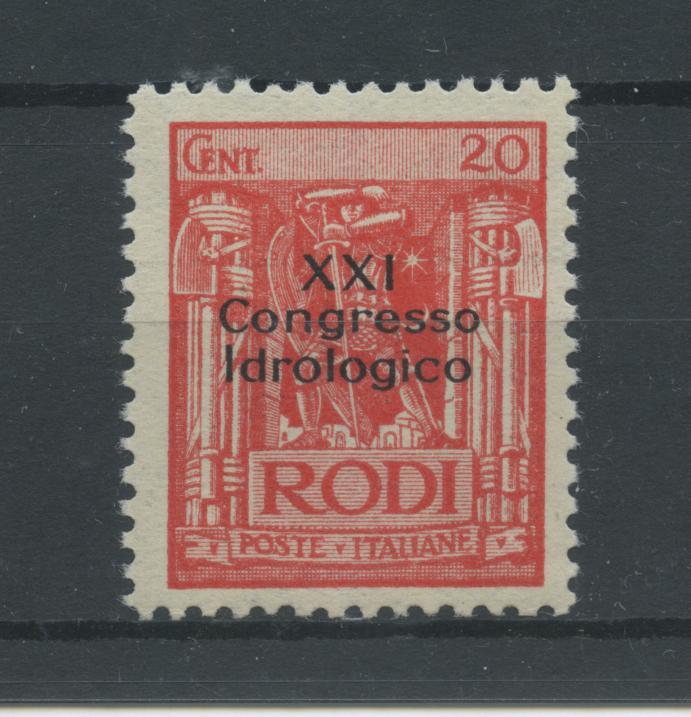 Scansione lotto: COLONIE EGEO 1930 IDROLOGICO C.20 *