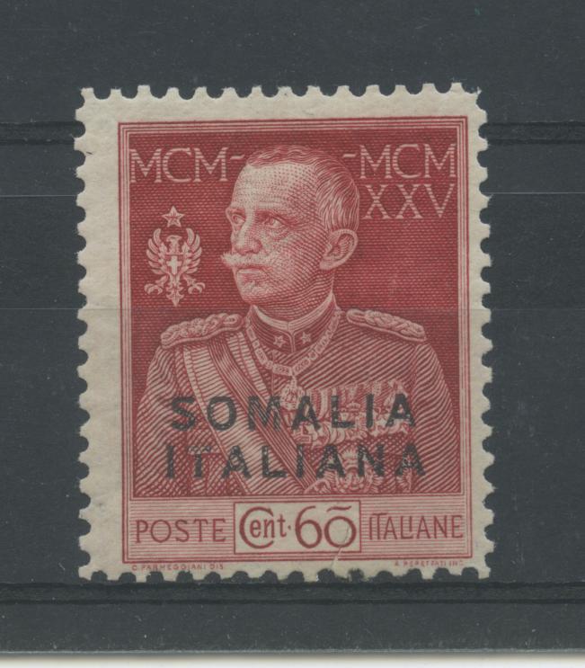 Scansione lotto: COLONIE SOMALIA 1925 GIUBILEO 60C.(dent.11) **  CERT.