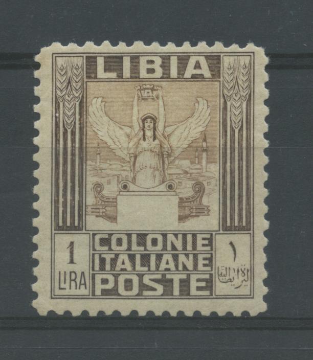 Scansione lotto: COLONIE LIBIA 1926/30 PITTORICA L.1 2 ** CENTRATO CERT.