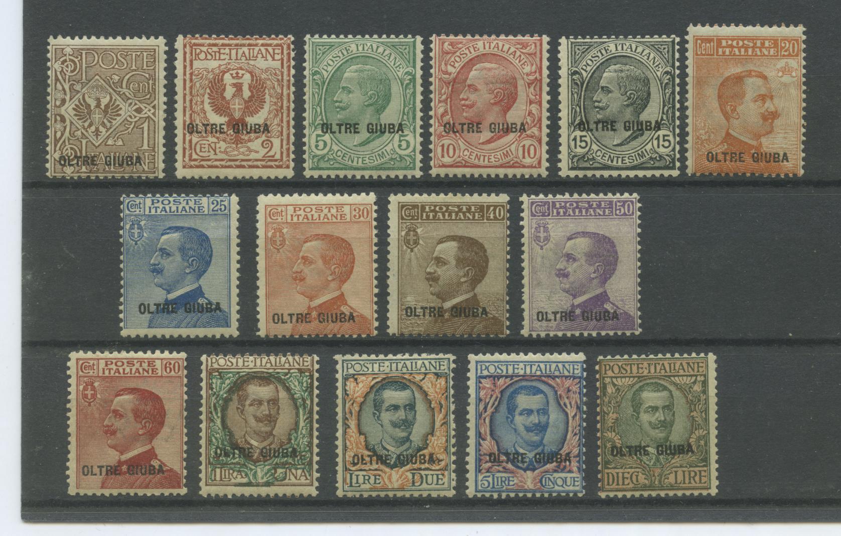 Scansione lotto: COLONIE OLTREGIUBA 1925 SOVR. 15V. **  CERT.