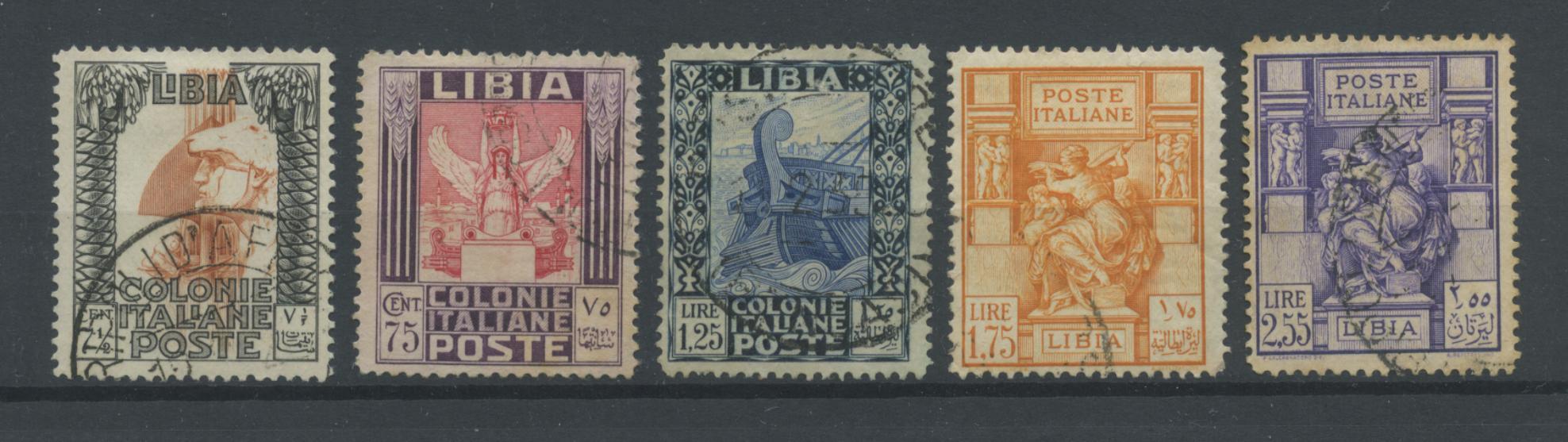 Scansione lotto: COLONIE LIBIA 1931 VARI 5V. US.