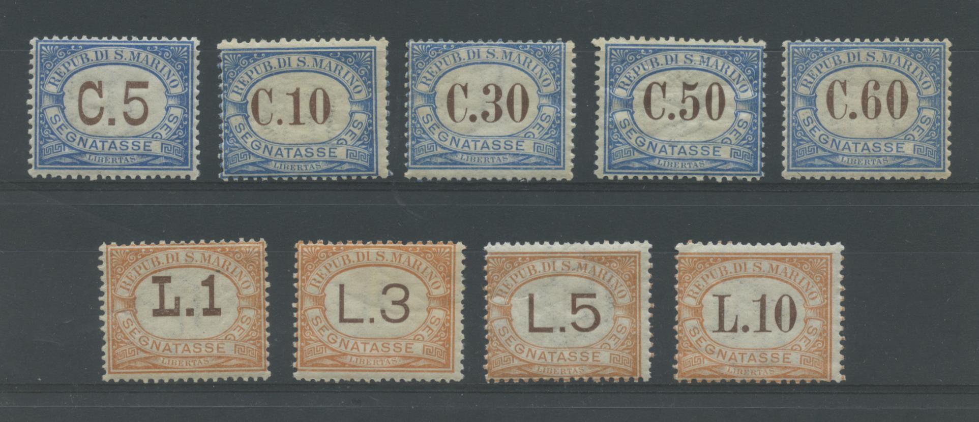Scansione lotto: SAN MARINO 1925 TASSE 9V. 2 **