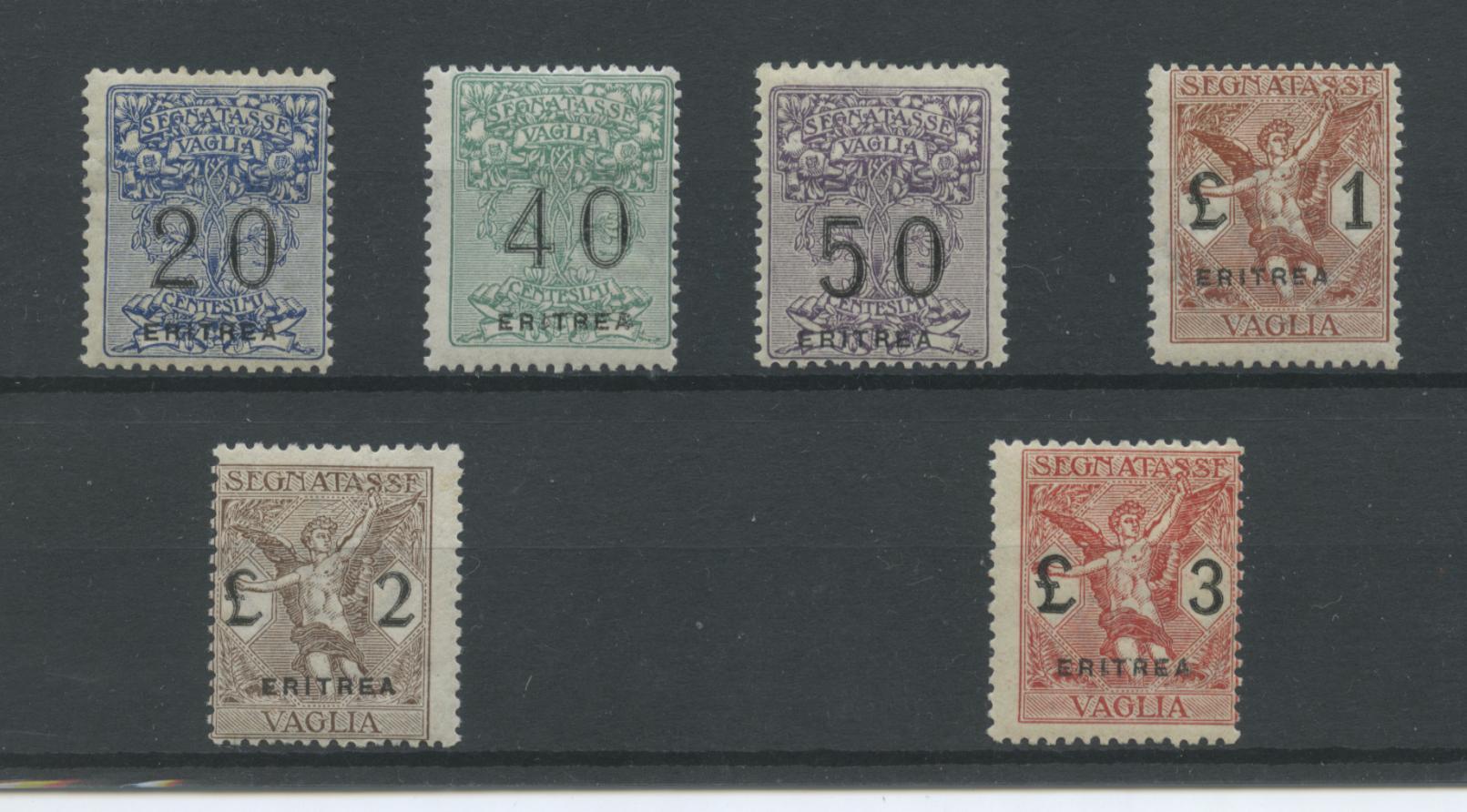 Scansione lotto: COLONIE ERITREA 1924 VAGLIA 6V. 2 **