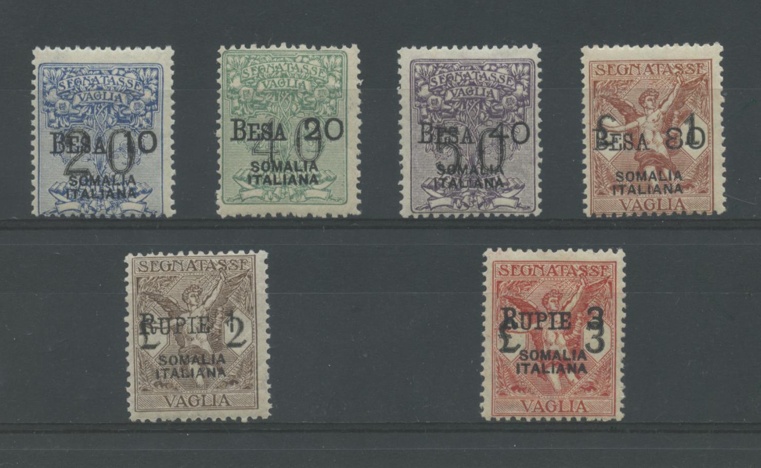 Scansione lotto: COLONIE SOMALIA 1924 VAGLIA 6V. 2 **