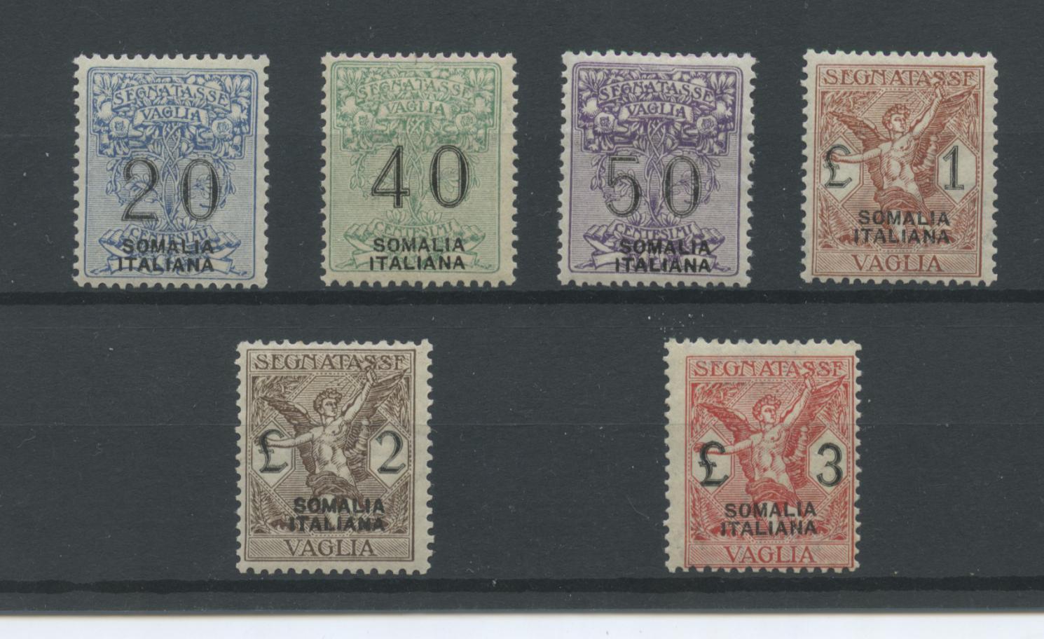 Scansione lotto: COLONIE SOMALIA 1926 VAGLIA 6V. ** CENTRATO