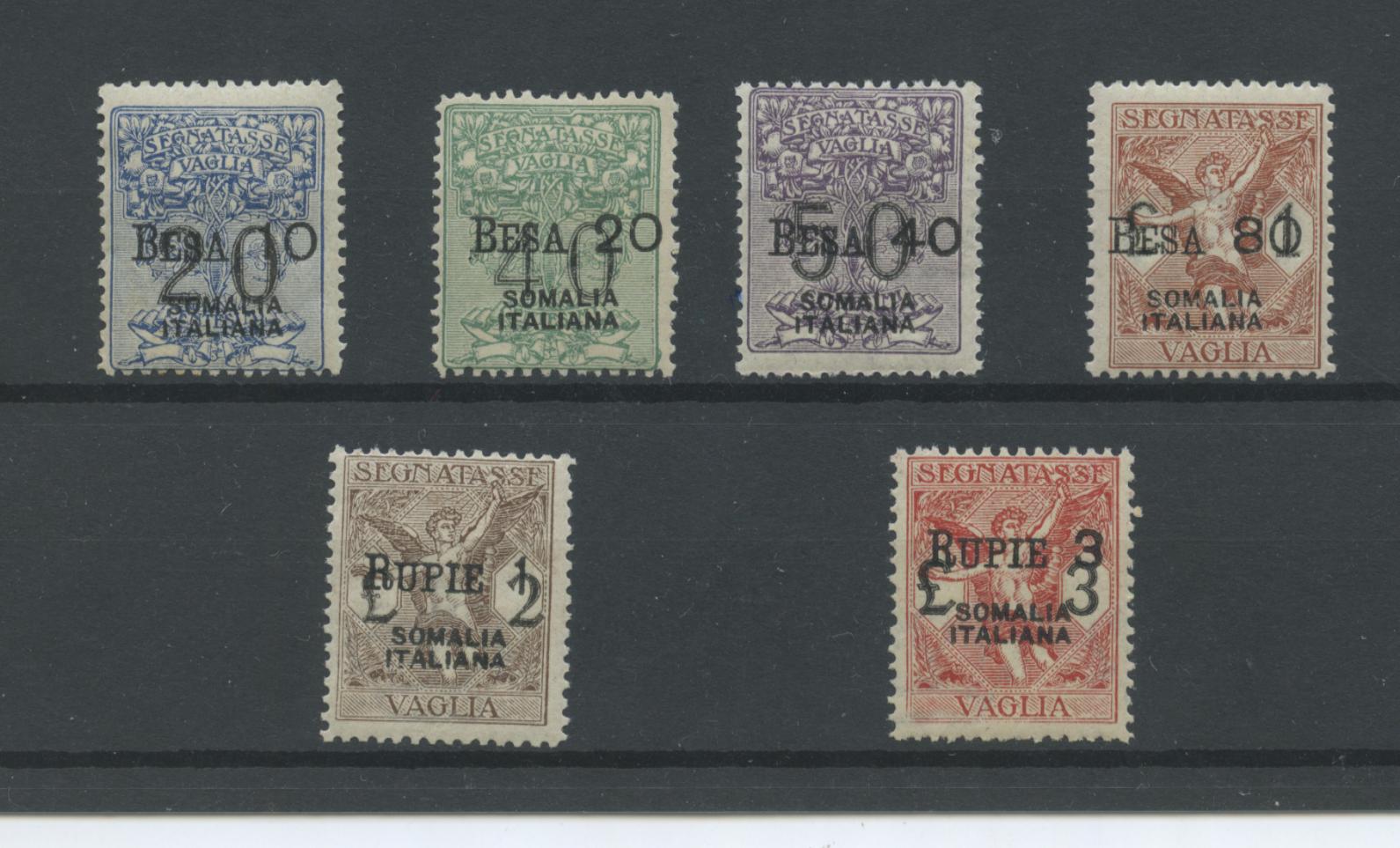 Scansione lotto: COLONIE SOMALIA 1924 VAGLIA 6V. 3 **