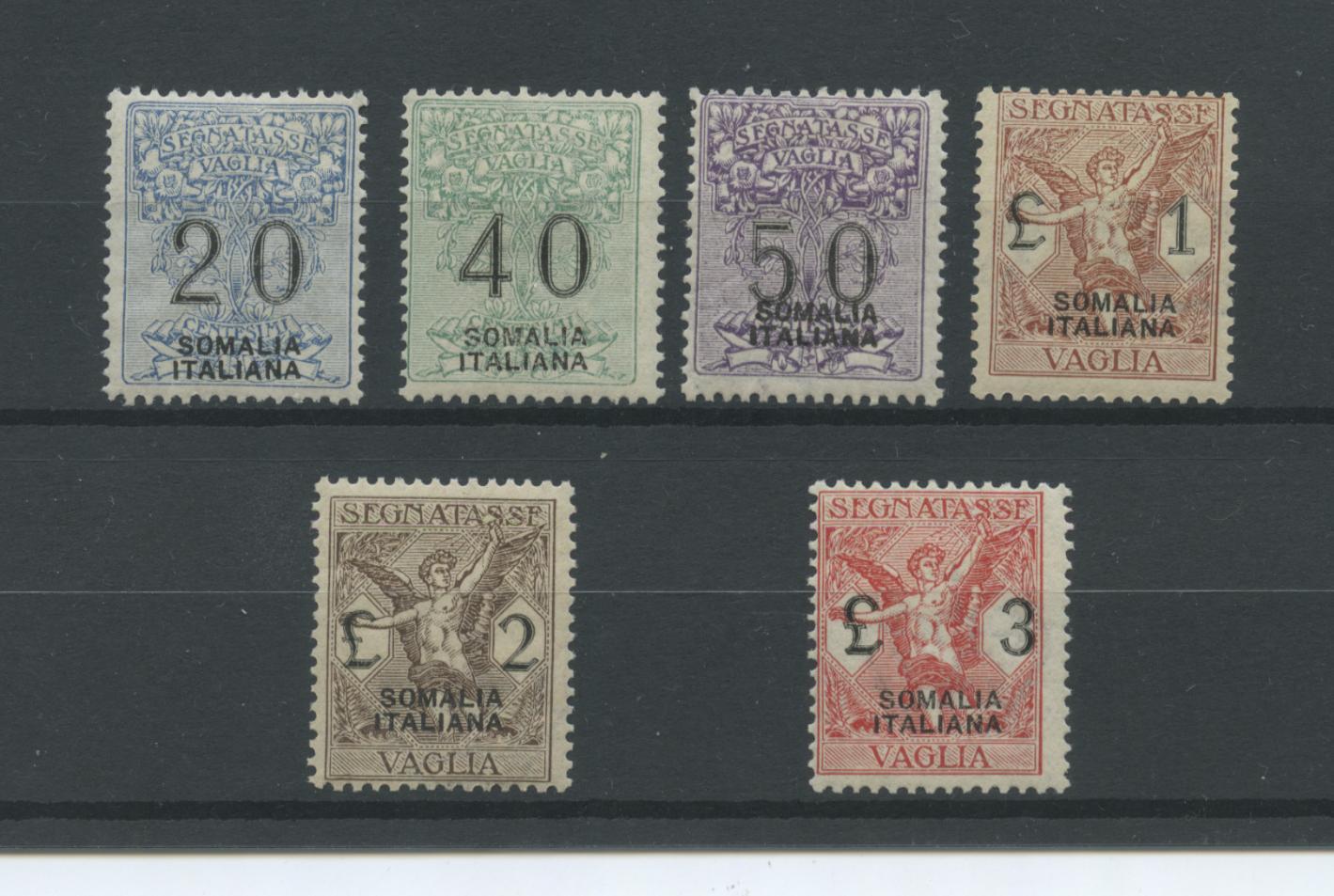 Scansione lotto: COLONIE SOMALIA 1926 VAGLIA 6V. **