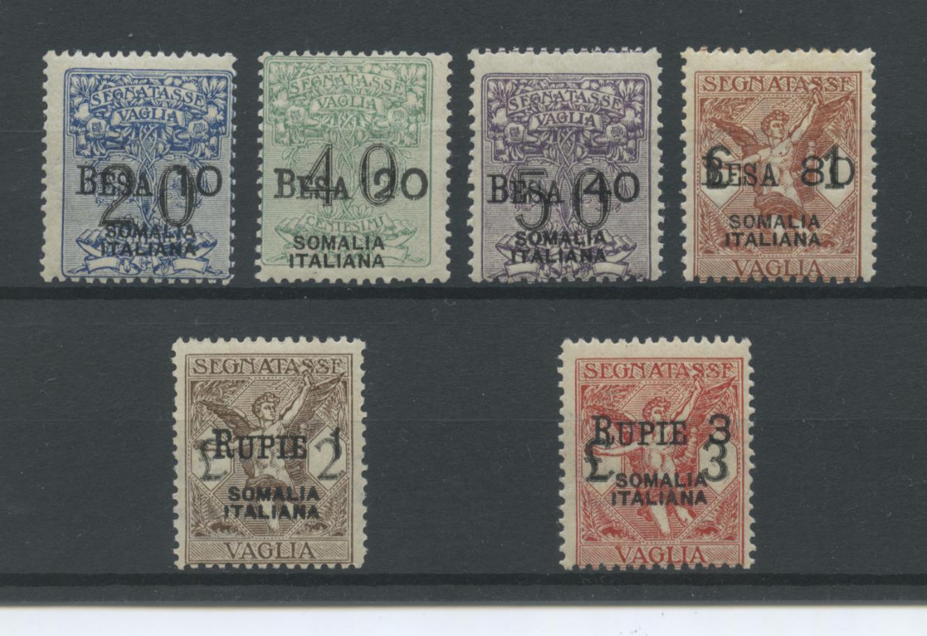 Scansione lotto: COLONIE SOMALIA 1924 VAGLIA 6V. 4 **