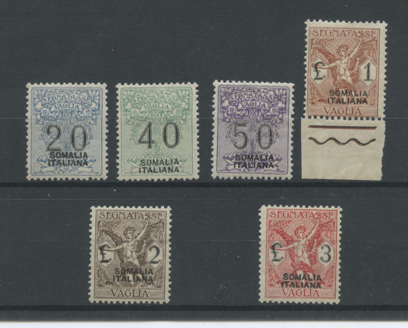 Scansione lotto: COLONIE SOMALIA 1926 VAGLIA 6V. 5 ** LUSSO