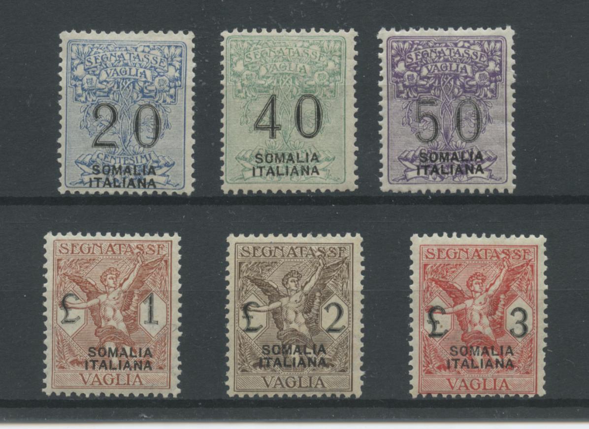 Scansione lotto: COLONIE SOMALIA 1926 VAGLIA 6V. 4 ** CENTRATO