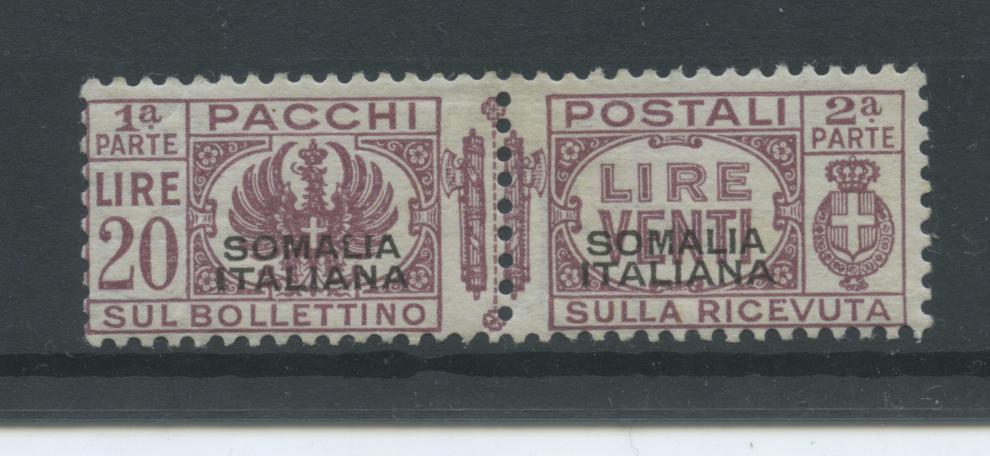 Scansione lotto: COLONIE SOMALIA 1928/41 PACCHI L.20 2 **  CERT.