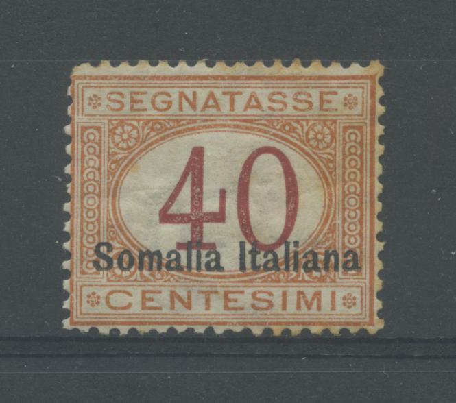 Scansione lotto: COLONIE SOMALIA 1920 TASSE 40C. N.27 *