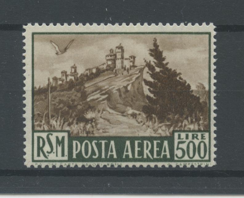 Scansione lotto: SAN MARINO 1951 POSTA AEREA L.500 2 **