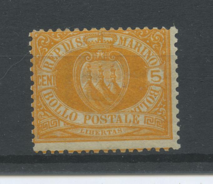 Scansione lotto: SAN MARINO 1877 5C. GIALLO **