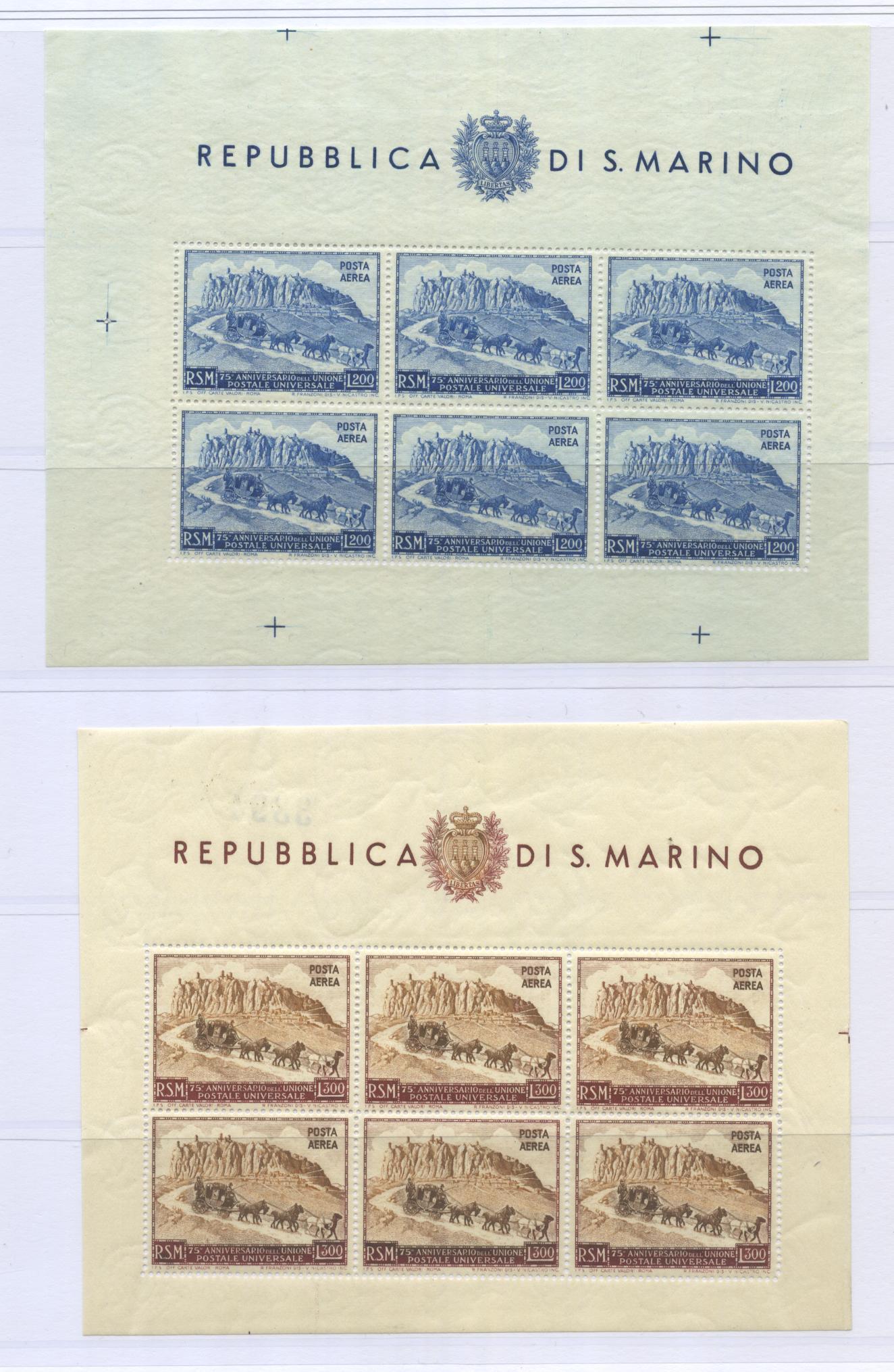 Scansione lotto: SAN MARINO 1949/51 BF UPU 4V. **