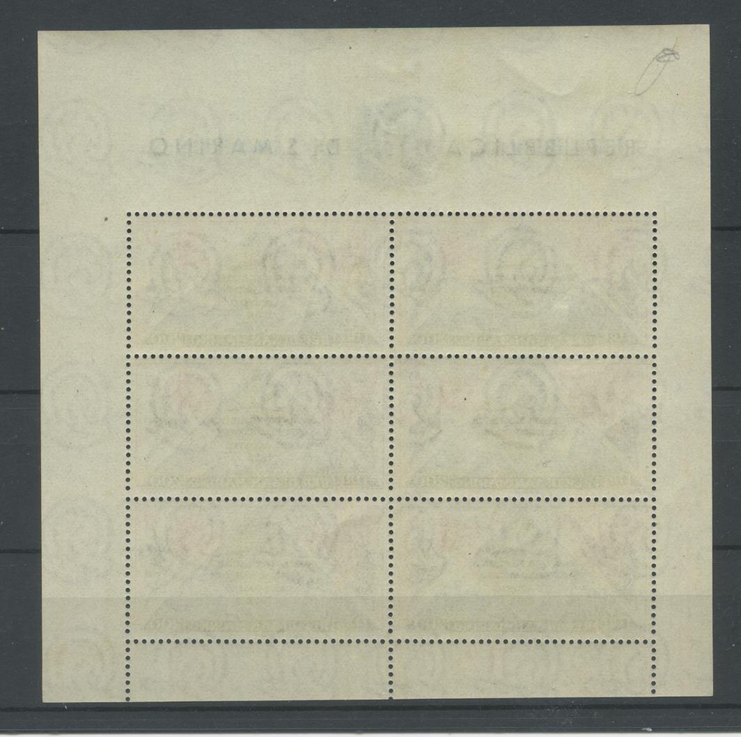 Scansione lotto: SAN MARINO 1952 B.F. FIORI 2 ** LUSSO CERT.