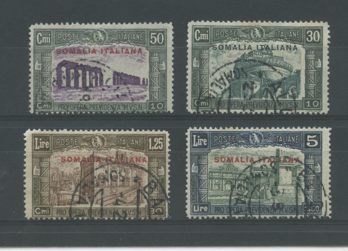 Scansione lotto: COLONIE SOMALIA 1930 MILIZIA III 4V. US.