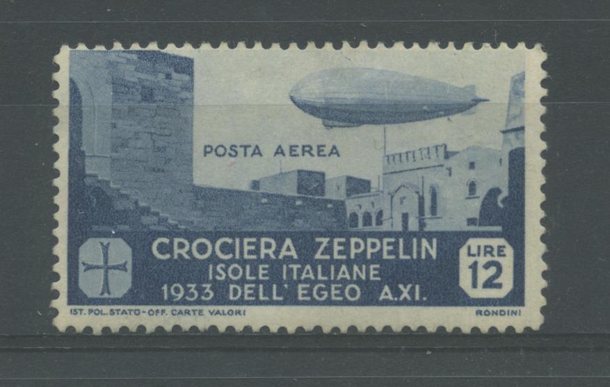 Scansione lotto: COLONIE EGEO 1933 ZEPPELIN L.12 *