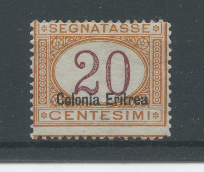 Scansione lotto: COLONIE ERITREA 1920/6 TASSE 20C. *