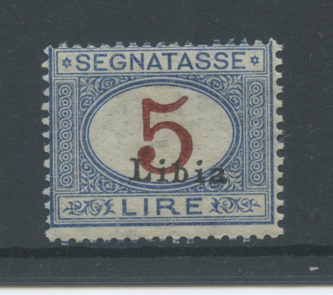 Scansione lotto: COLONIE LIBIA 1915 TASSE L.5 **