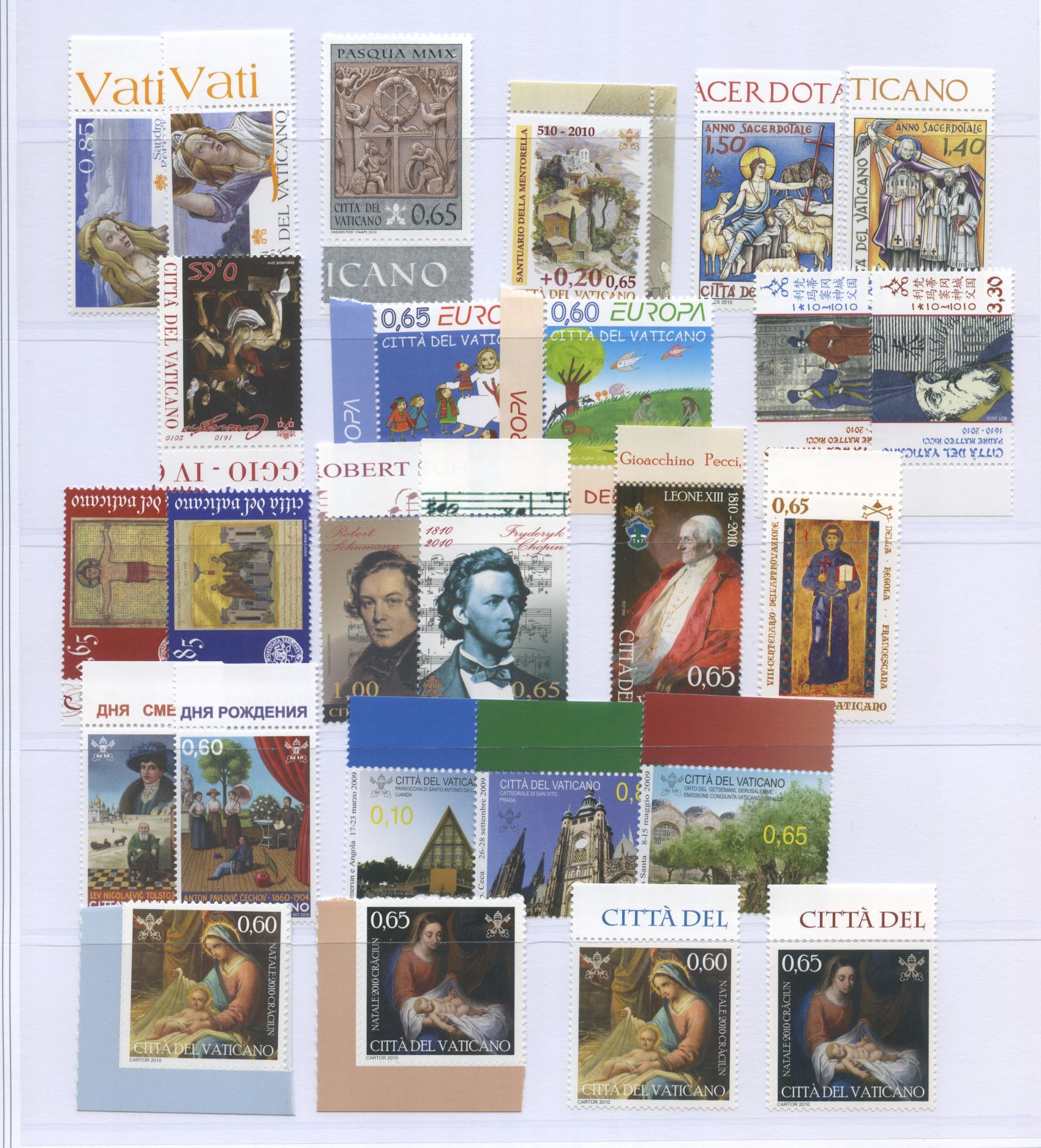 Scansione lotto: VATICANO 2010 ANNATA CPL. 28V.+7BF+2LB **