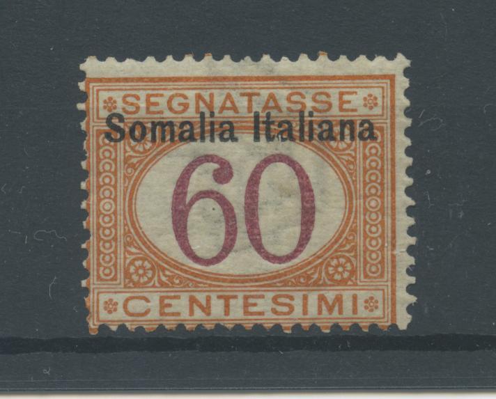 Scansione lotto: COLONIE SOMALIA 1909 TASSE C.60 N.18 *