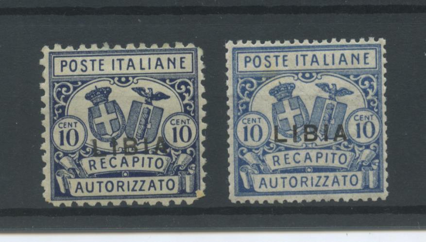 Scansione lotto: COLONIE LIBIA 1929 RECAPITO N.1/2 * CENTRATO