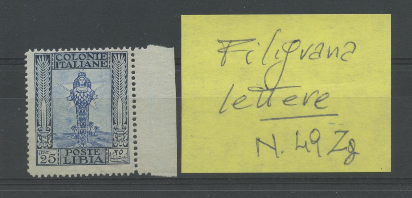 Scansione lotto: COLONIE LIBIA 1924/9 PITTORICA C.25 LETTERE 2 **
