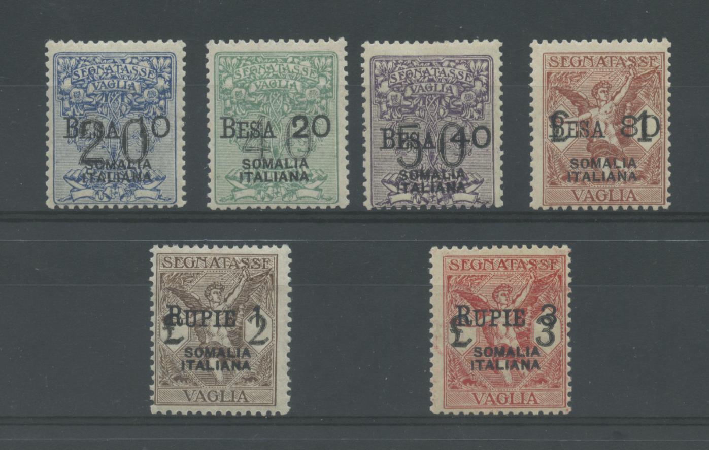 Scansione lotto: COLONIE SOMALIA 1924 VAGLIA 6V. 5 **